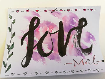 "Love" Grusskarte