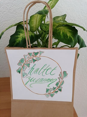 Tasche "haltet zusammen"