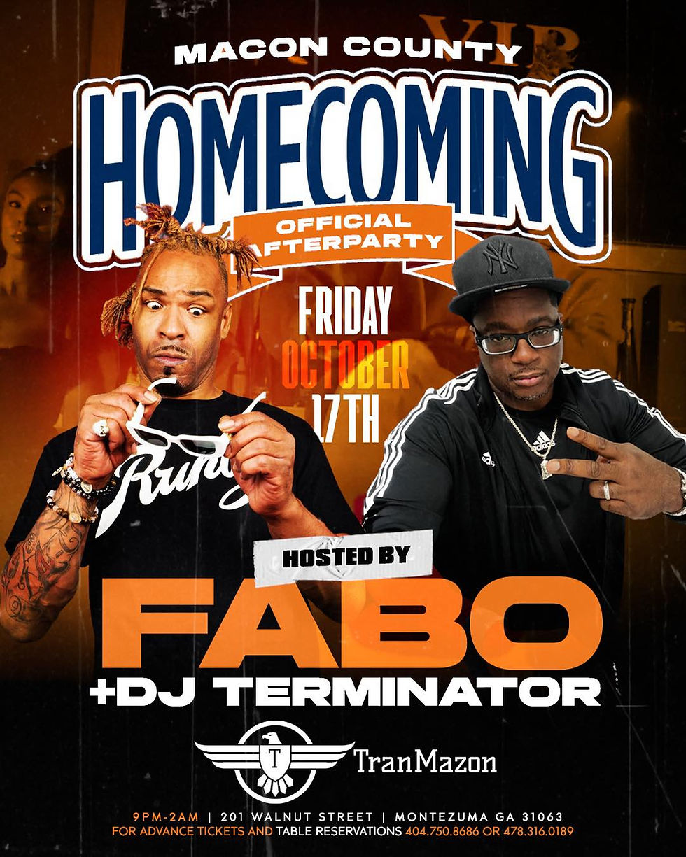 Macon County Homecoming Official Afterparty