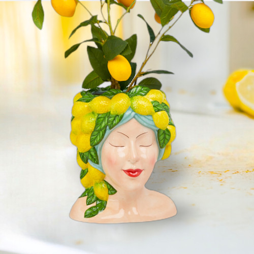 置物 remon Lemon Lady Head Vase / Planter | Mysite