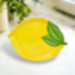 Set of 4 - Lemon 9" Ceramic Plate