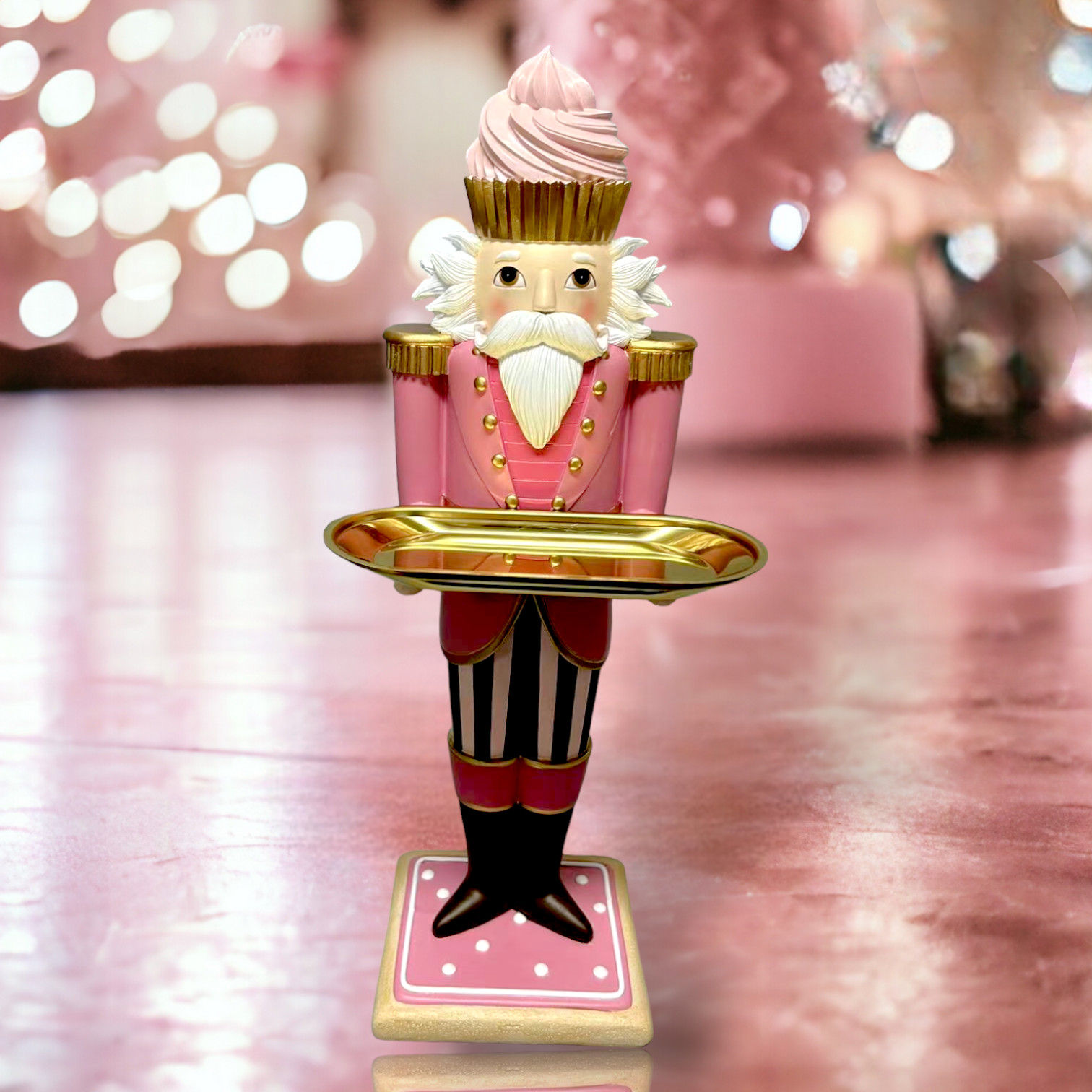 Candy Towne Nutcracker w/Tray