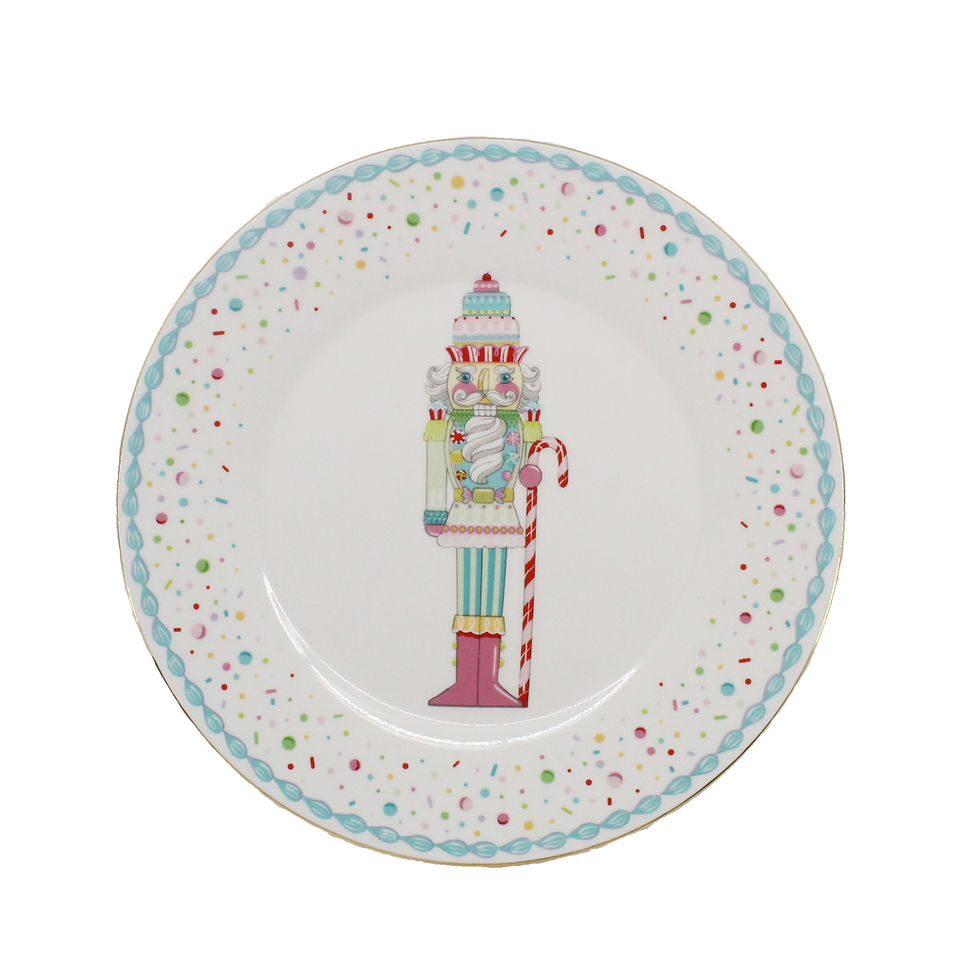 Set of 4 Sweet Shoppe Nutcracker Dinner Plate