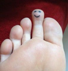 Finding your feet.
