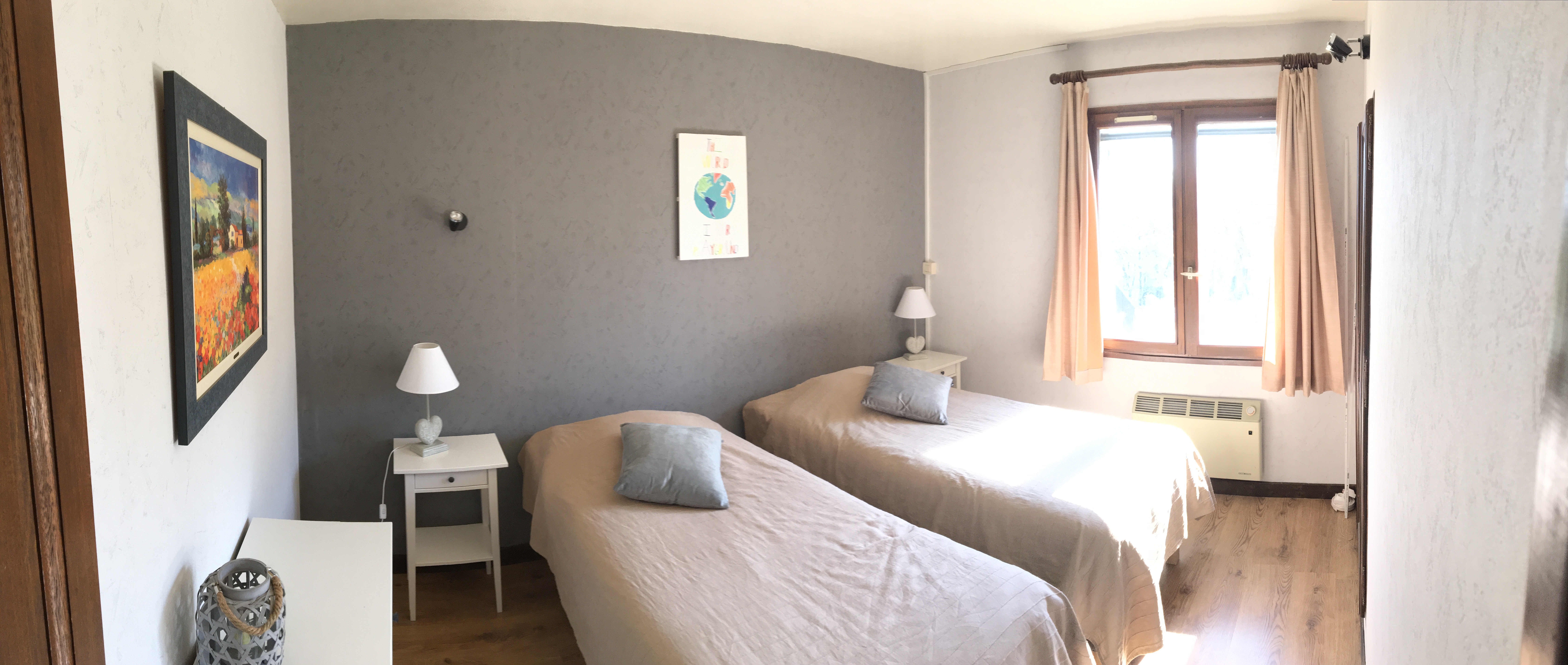 La chambre à 2 lits