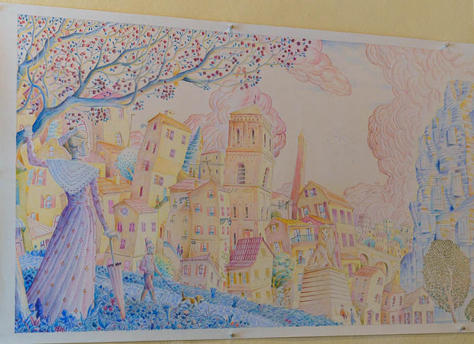 Fresque d'Arles illustrée par PAUL BANCEL