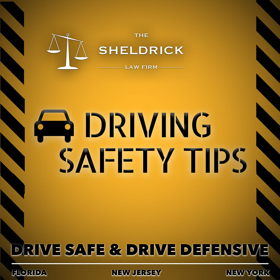 Driving Safety Tips for Florida, New Jersey and New York drivers.