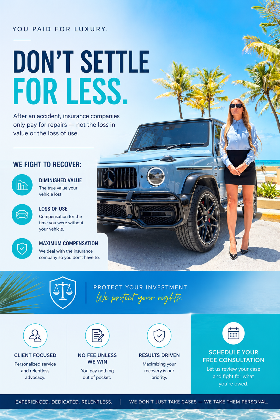 Exotic car diminished value claim Florida attorney Kayla Sheldrick