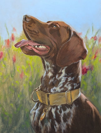 painting of Gundog2