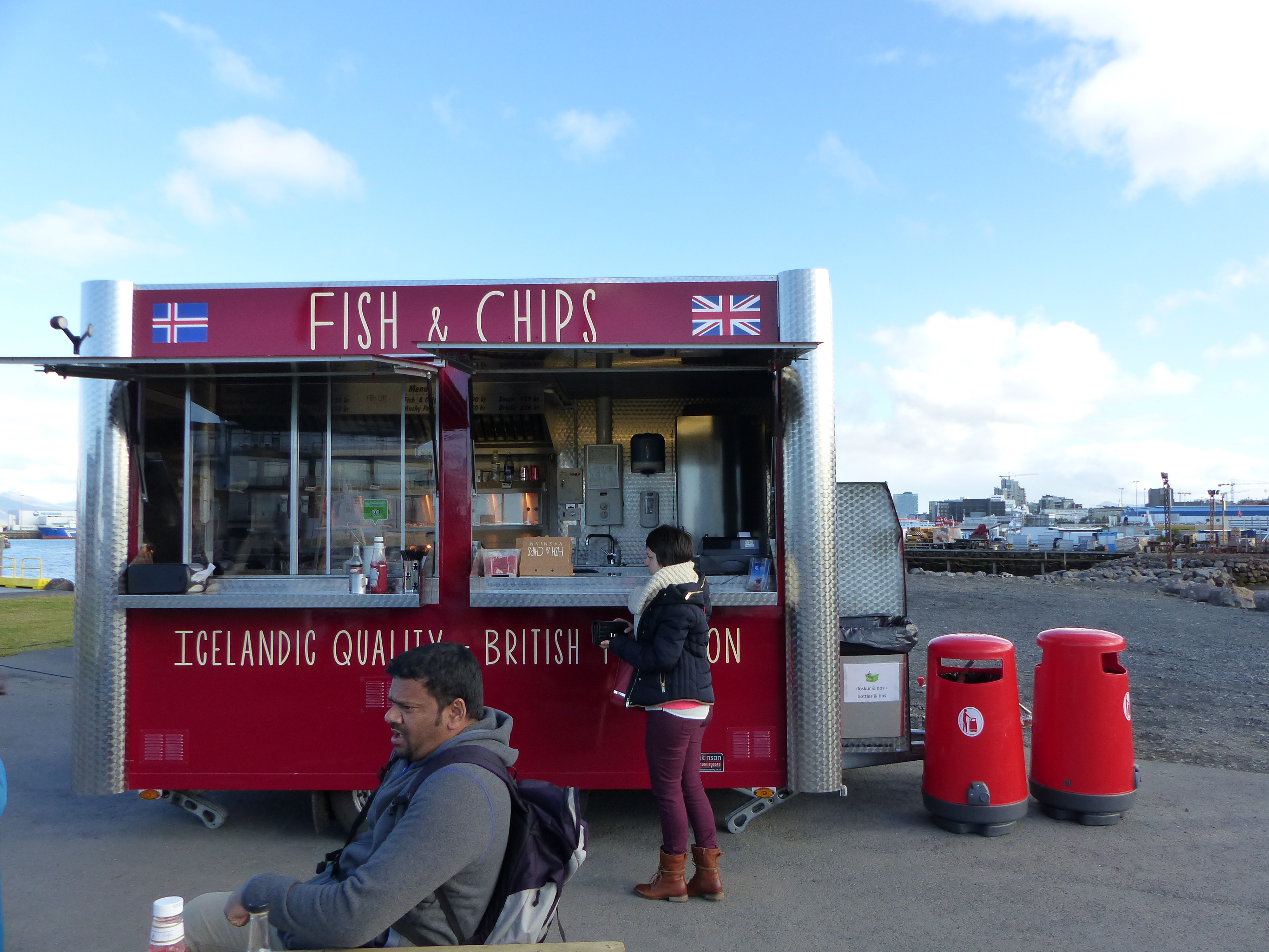Fish and Chips cart in Reykjavic