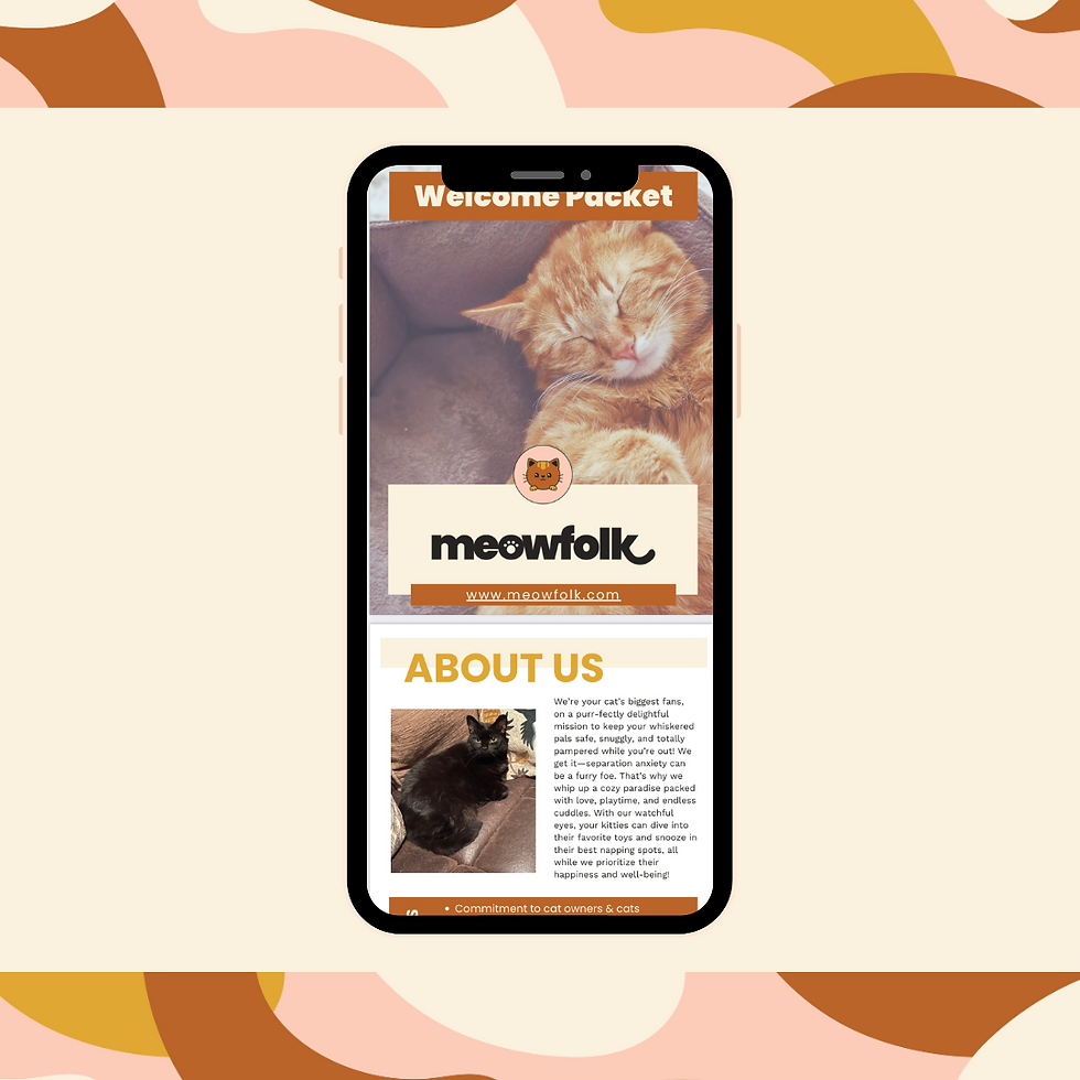 meowfolk welcome packet preview