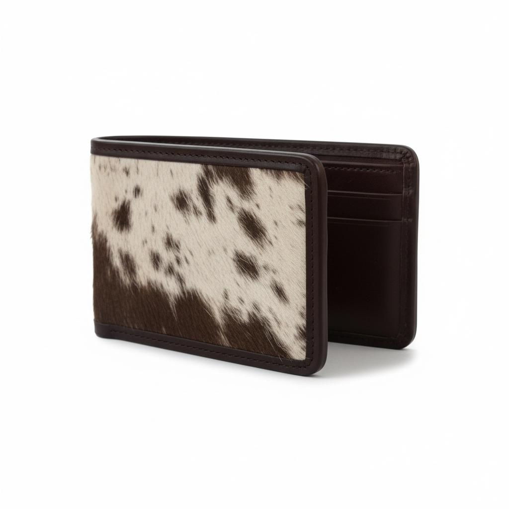 Celestial Leather 6-Piece Bifold Wallet Set Hair-On Cowhide