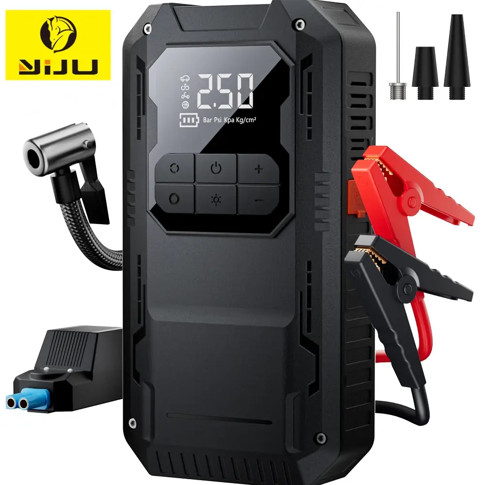 4-in-1 Car Jump Starter with 150PSI Air Compressor and Power Bank