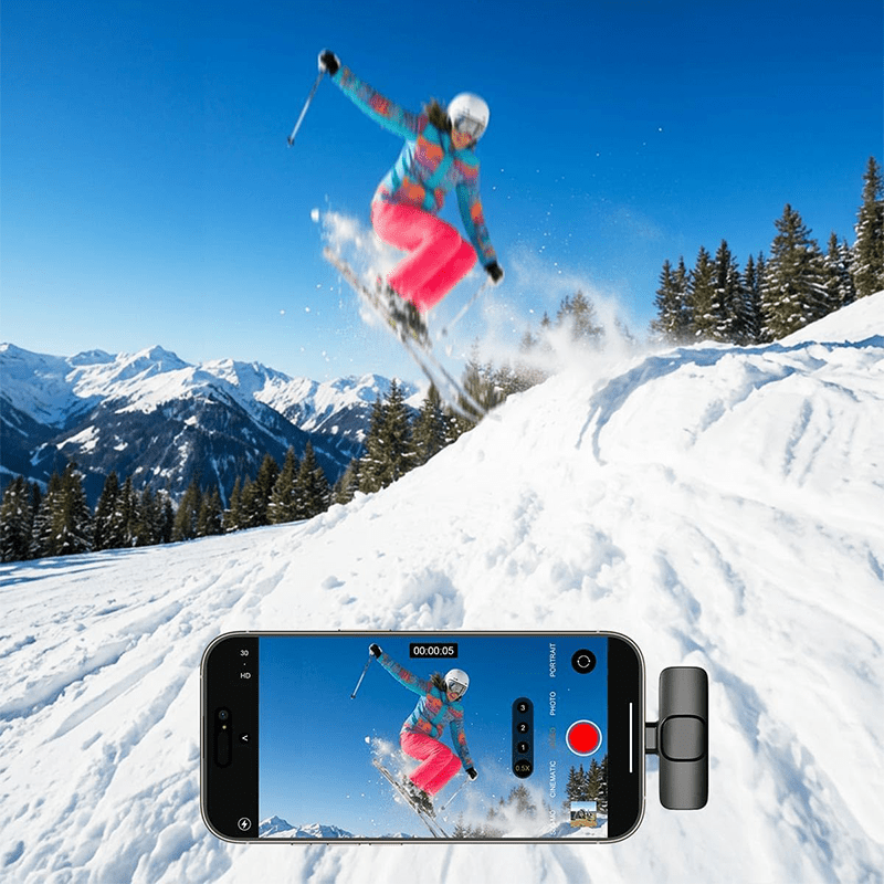 Miniatura: Wireless Lavalier Lapel Microphone for iPhone, iPad, Mini Video Recording Mic fo