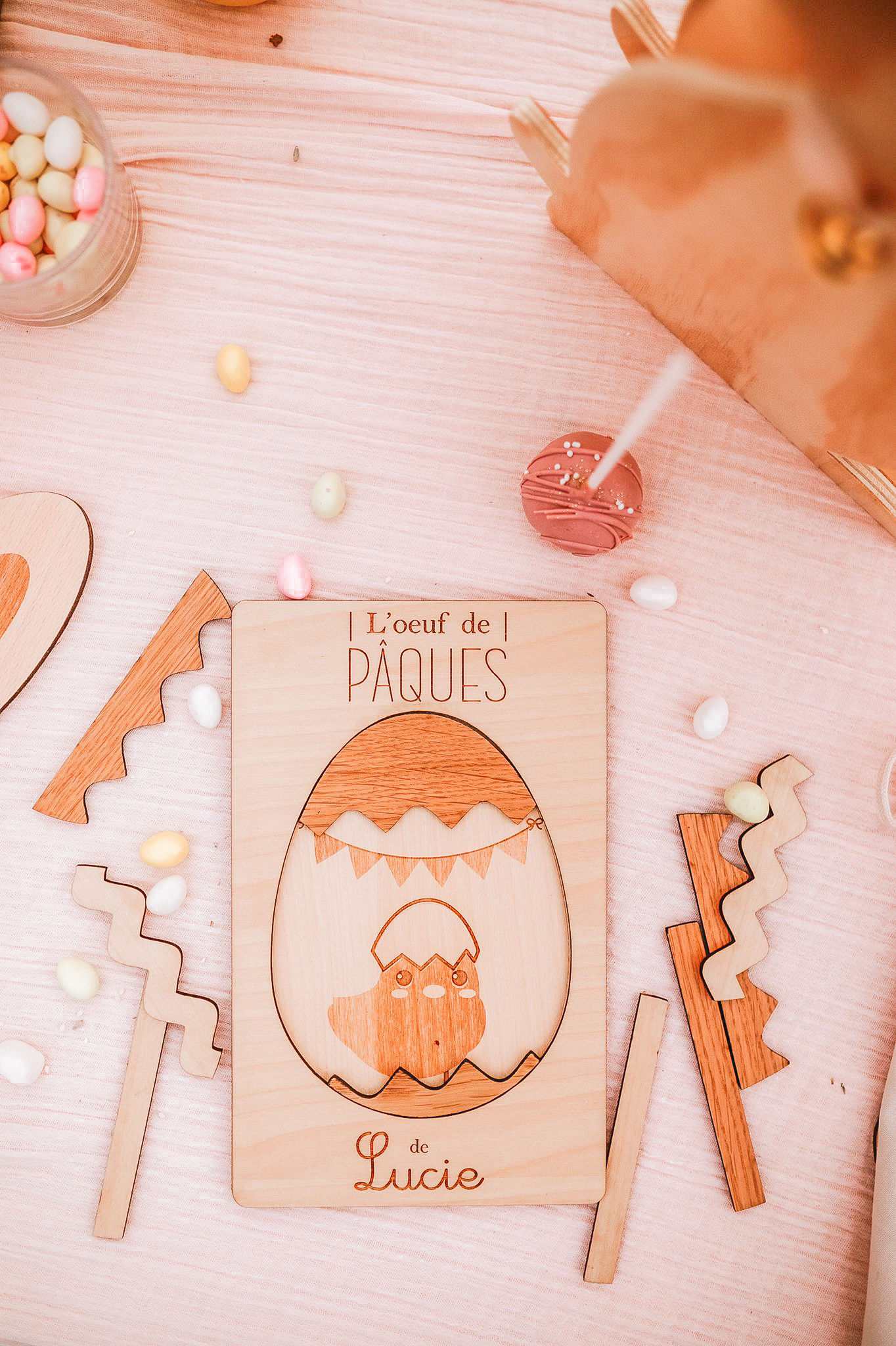 Puzzle en bois - Œuf de Pâques