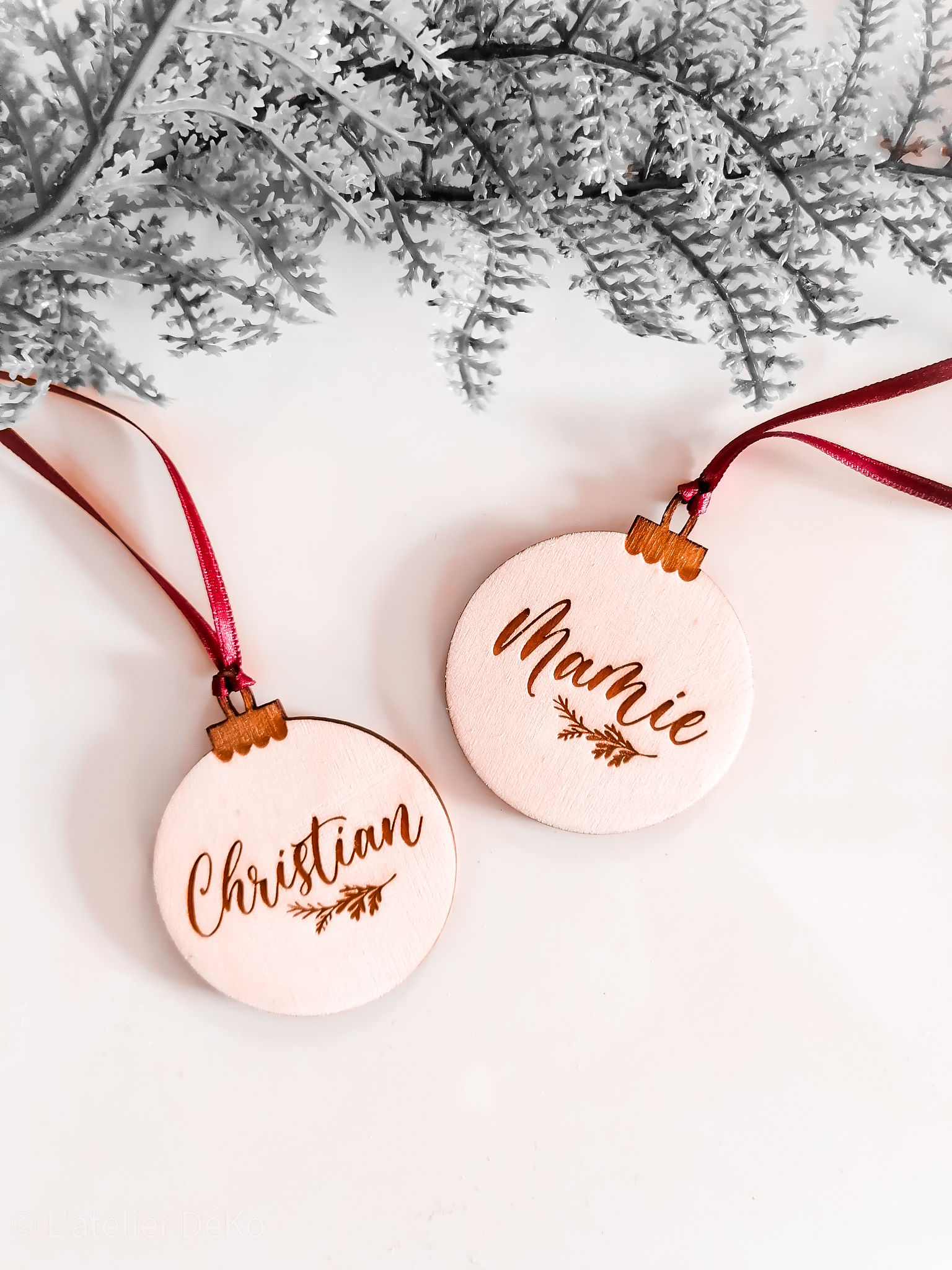 Marque place - Boule de Noël