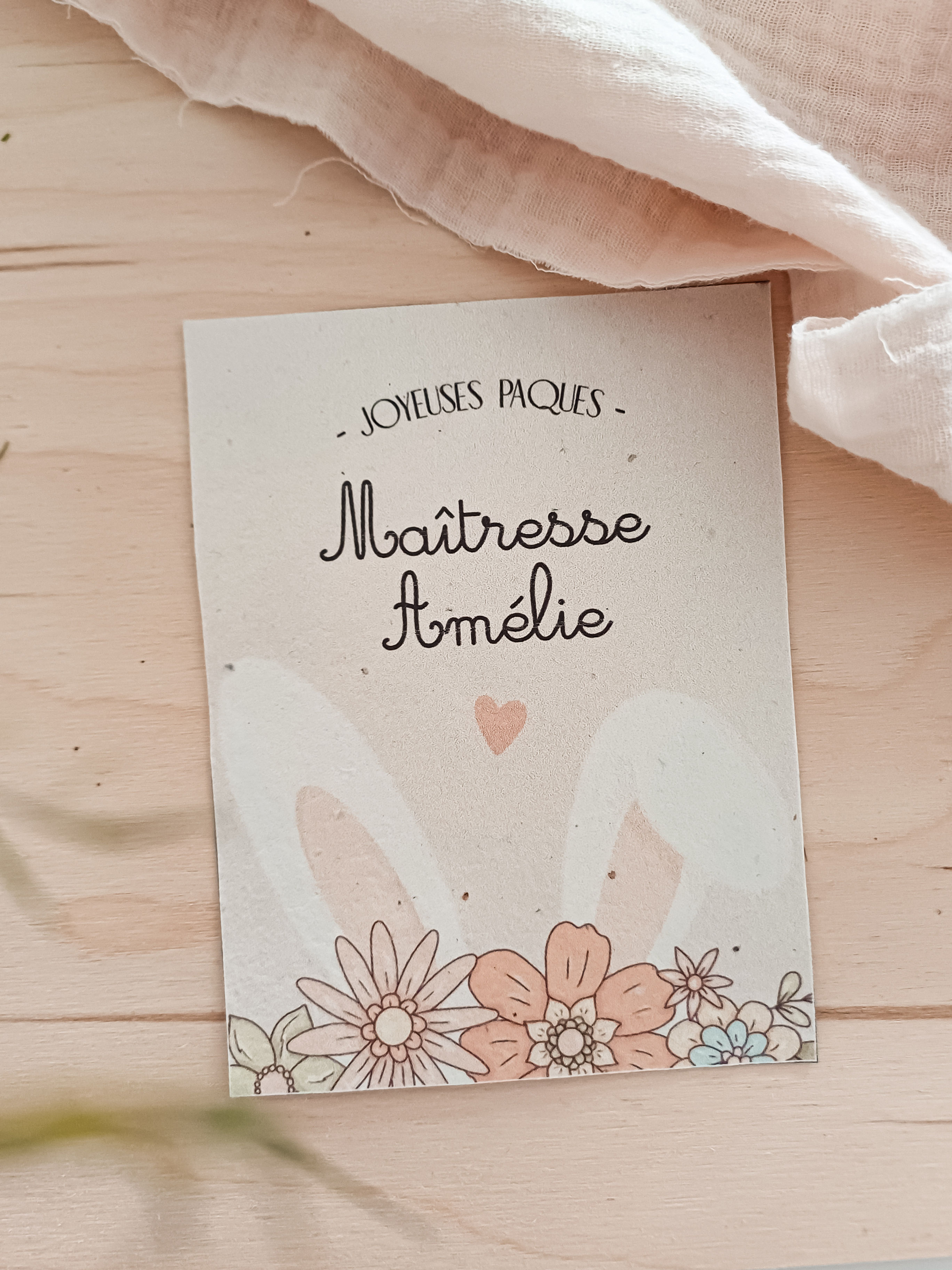 Carte à planter - Oreille de lapin