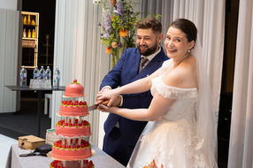 Anschnitt Hochzeitstorte