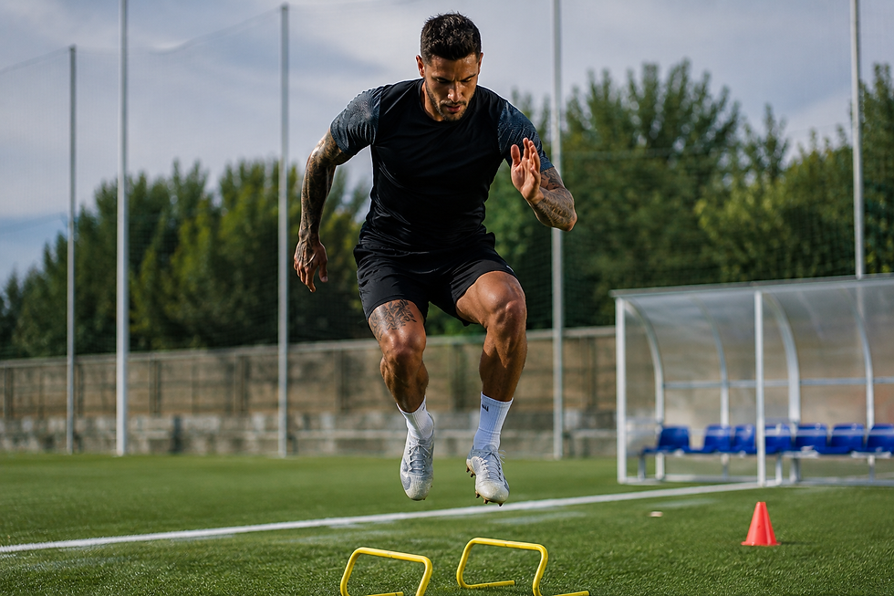 Entenda o conceito de potência relativa no futebol moderno. Descubra como o treino de força funcional previne lesões, melhora a explosão e decide jogos.