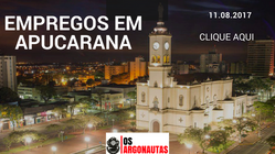 Vagas de empregos em Apucarana 11/08/2017
