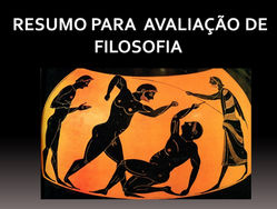 Questões para a prova de recuperação de filosofia 1° Ano Ens. Médio