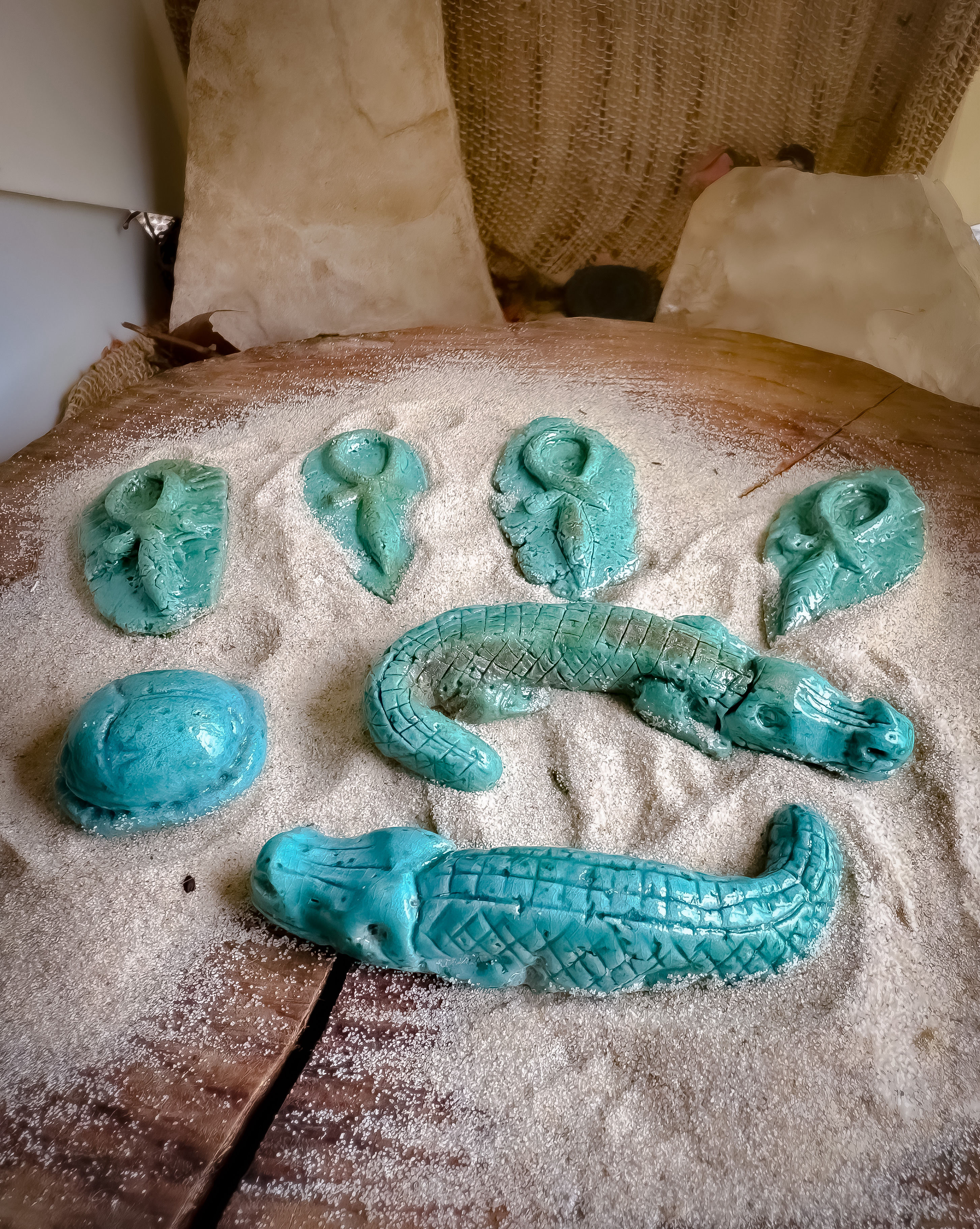Amulettes en faïence Égyptienne 