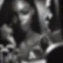 DALL·E 2025-02-24 11.29.22 - A black and white image of a Black woman applying makeup in f
