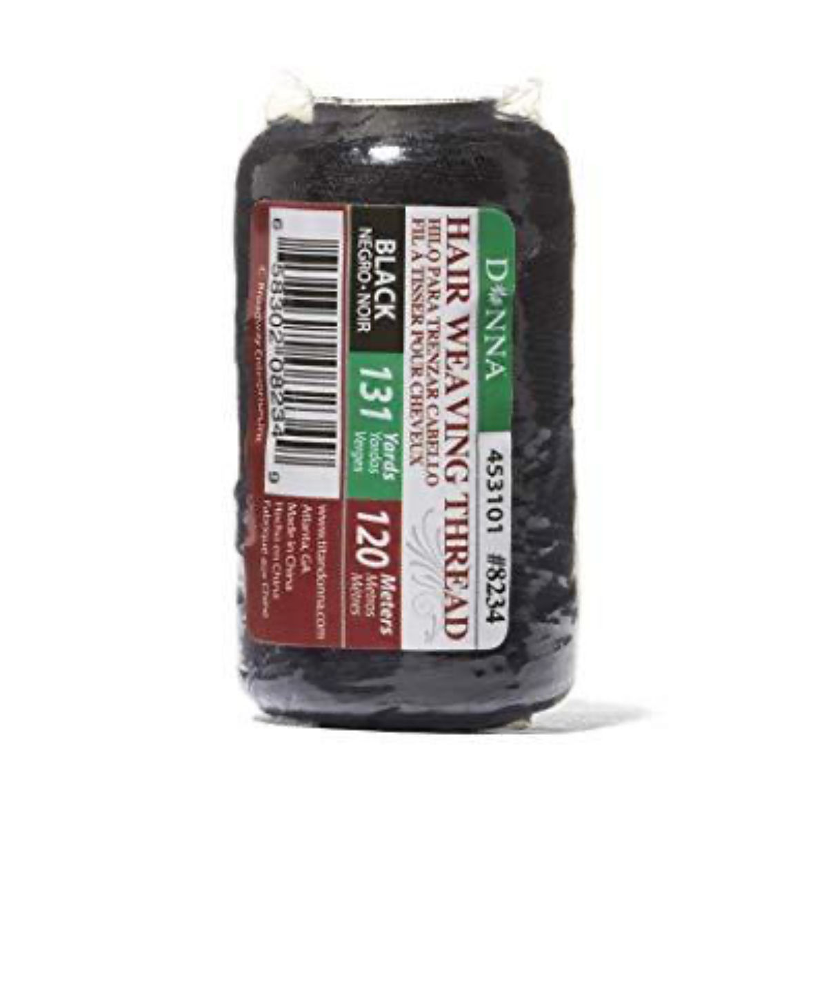 DONNA HAIR WEAVING THREAD 120M BLACK 
