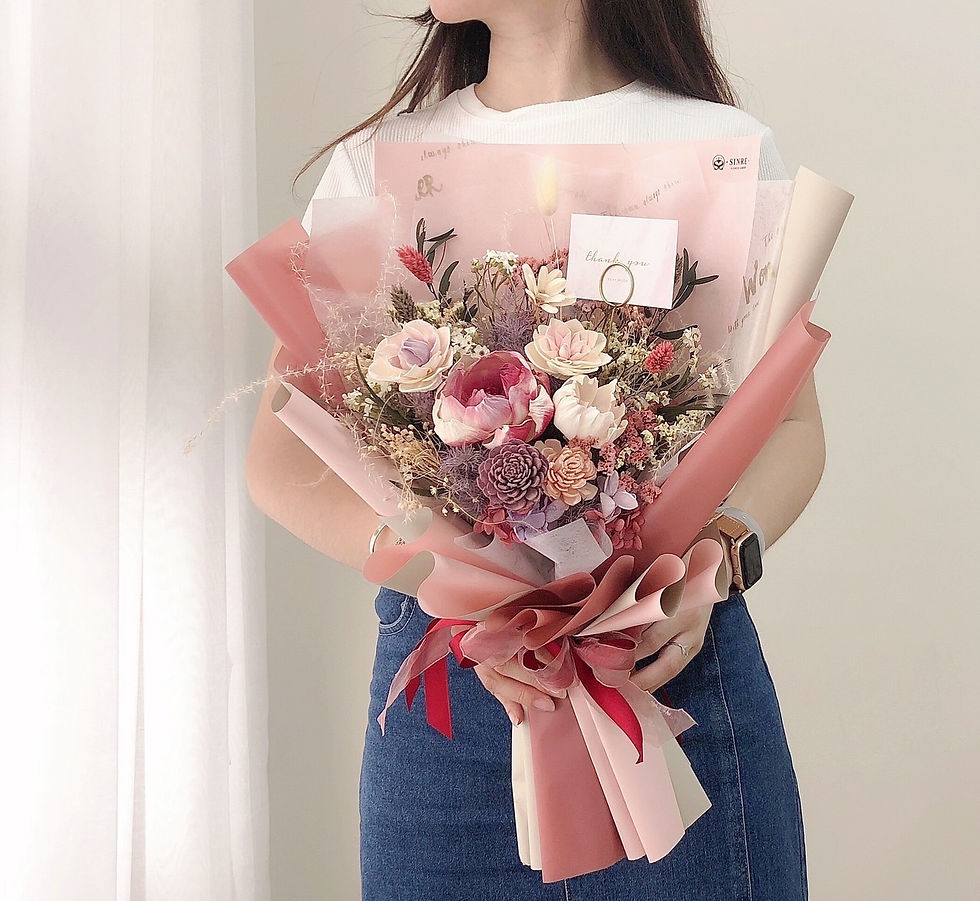 縮圖：心之索拉花花束