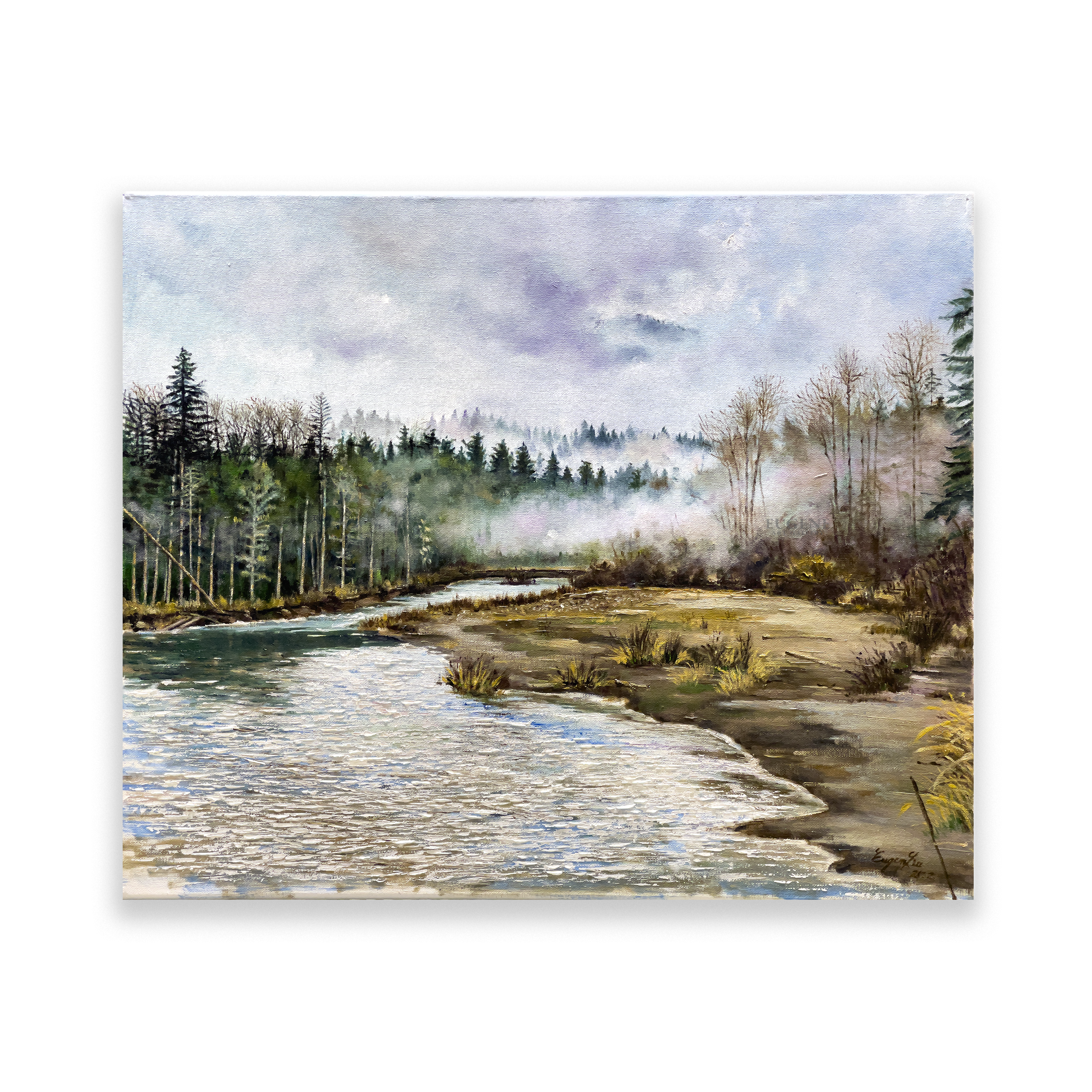 Misty River Dawn