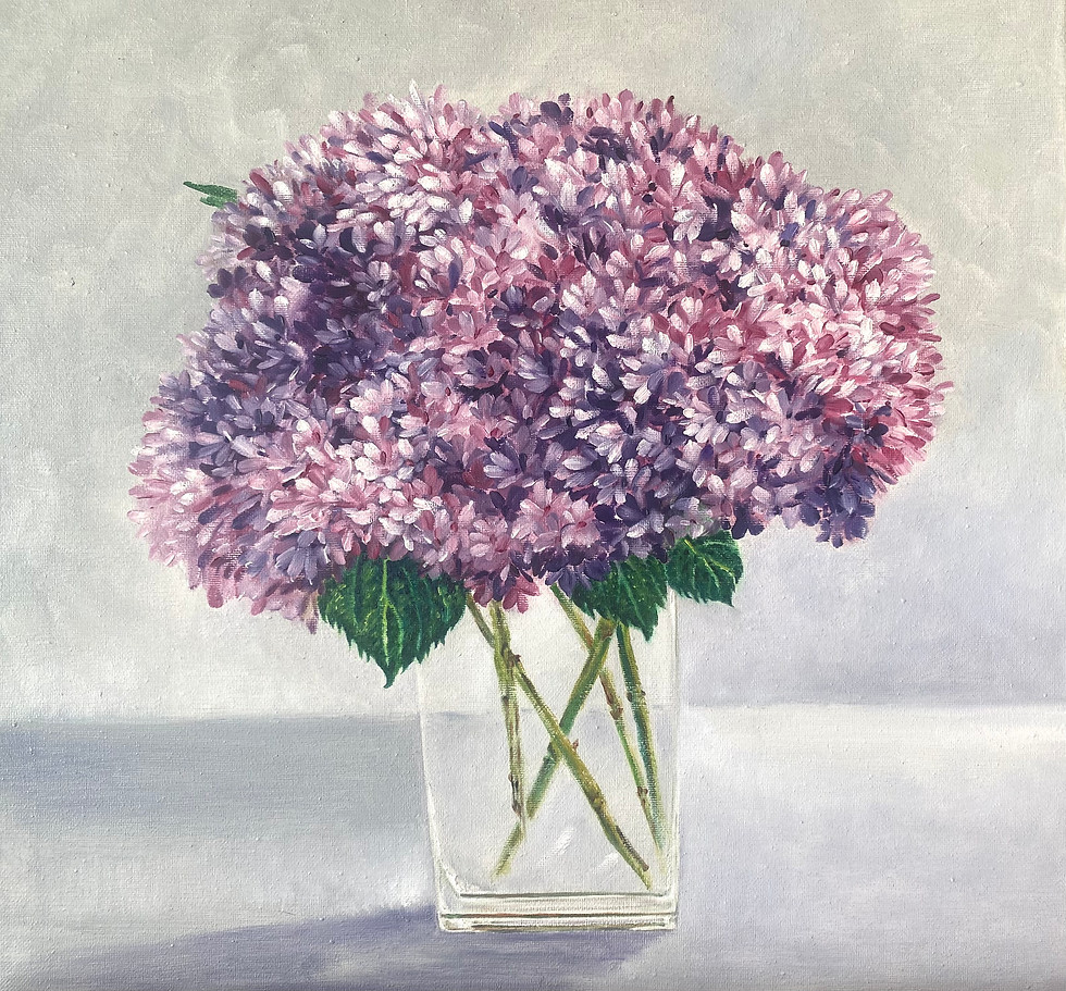 Thumbnail: Red and Purple Hydrangeas in the Vase