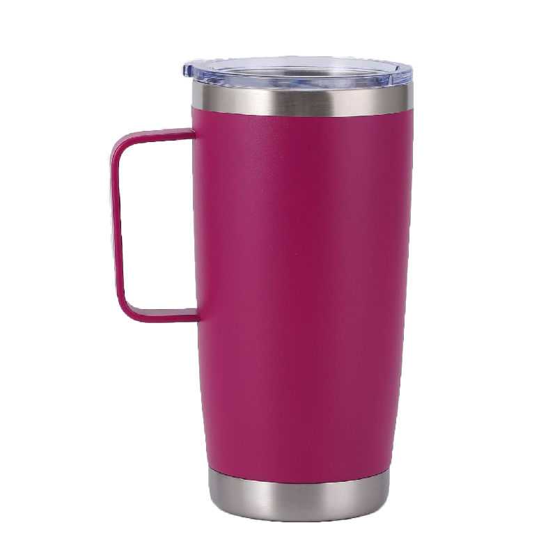 Thumbnail: 20 oz Double Wall Tumbler Mug with Lid and Straw