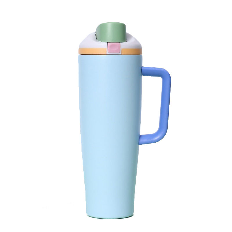 Miniaturbild: 40OZ FreeSip Tumbler Insulated Stainless Steel Water Bottle with Built-in Straw