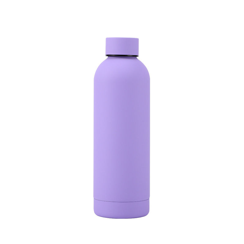 Thumbnail: 500ml Sport Vacuum Water Bottle- Rubber Coated