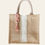 Miniature : sac à main toile de jute et dentelle