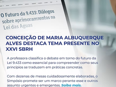 #UPDATE SBRH: O Futuro da 9.433: Diálogos sobre aprimoramentos na Lei das Águas