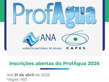 ABRHidro destaca inscrições abertas do ProfÁgua 2026 e reforça interface do programa com a gestão das águas no Brasil