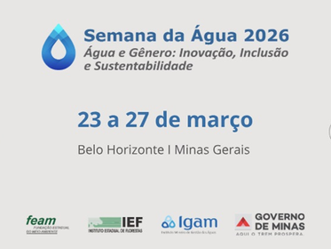 Governo de Minas divulga programação da Semana da Água 2026