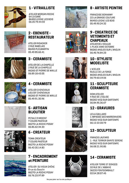 Chemin de ateliers d'art