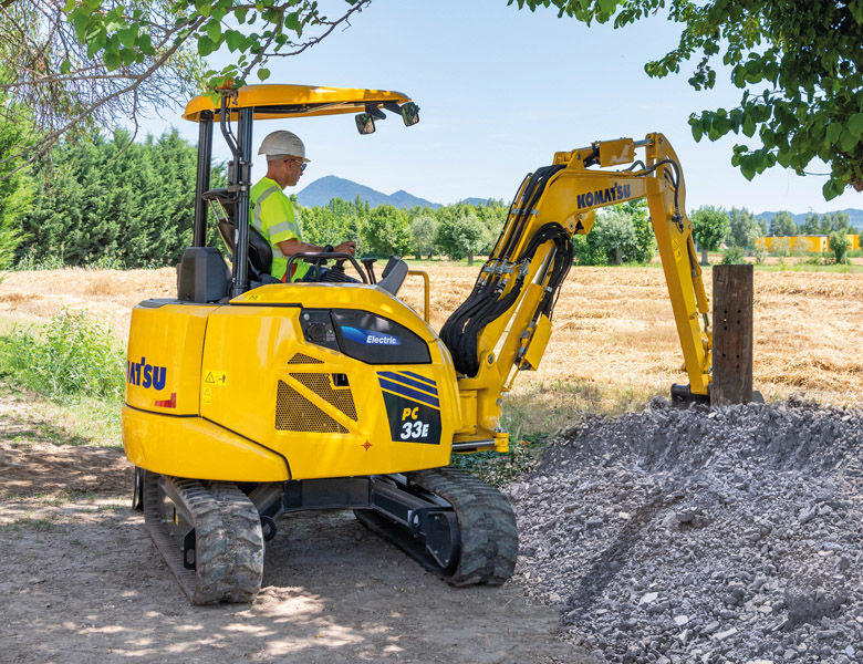 Miniaturbild: Elektrischer Minibagger Komatsu PC33E-6