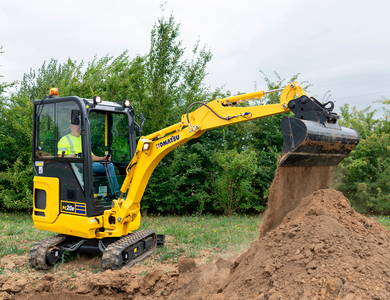 Miniaturbild: Minibagger Komatsu PC20R-5