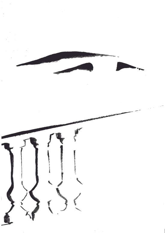 Surf Art - 
ink drawing by Valentina flores Dorio