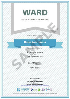 Noise Awareness Certificate