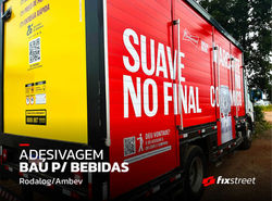 Adesivagem baú carga dde bebidas