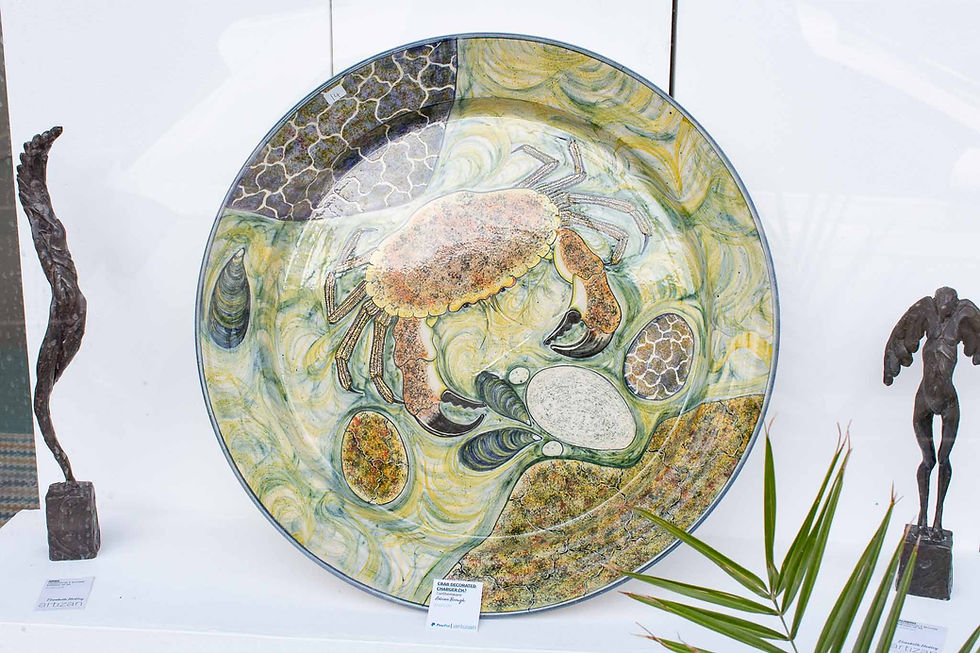 Earthenware Crab Charger