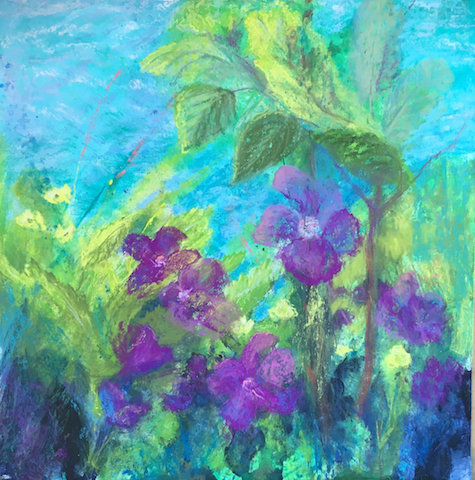 Wild Flowers Beneath Arctic Birches