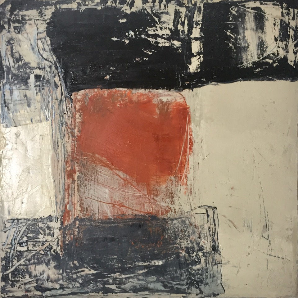 Small Red/Black Abstract #2