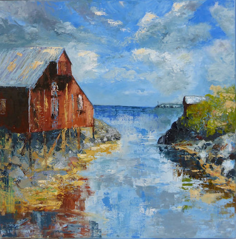 Traditional Norwegian Fishing Village