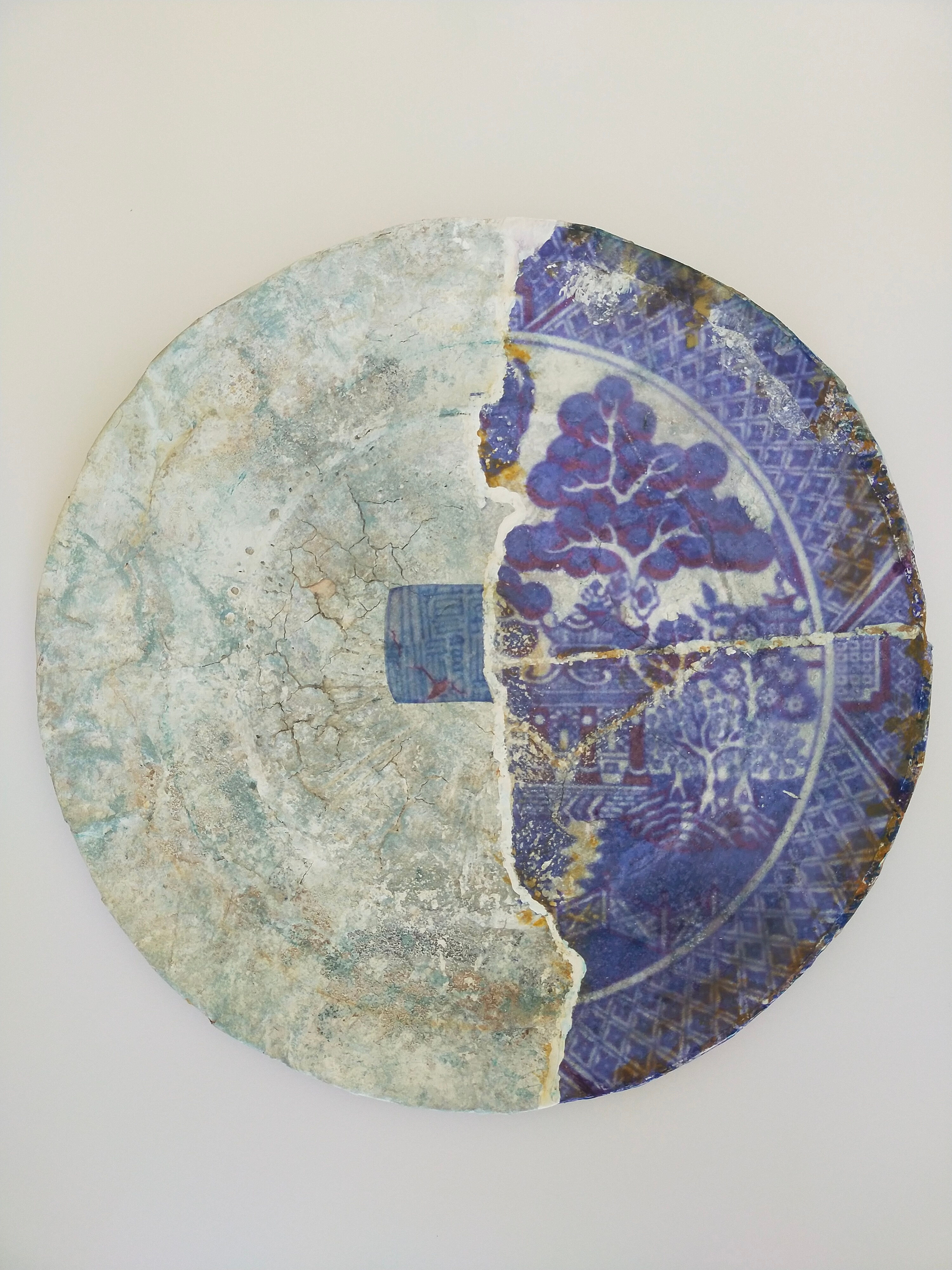 Salt Plate:Chinoiserie Willow