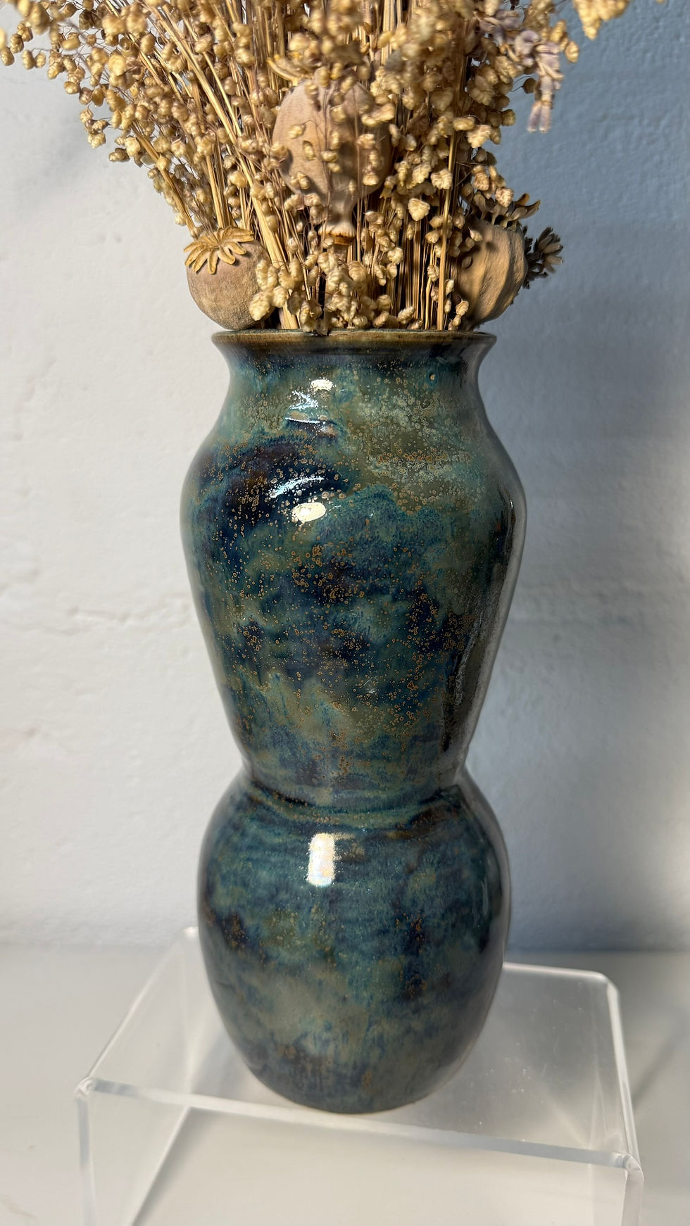 Thumbnail: Green, Blue and Rust Vase